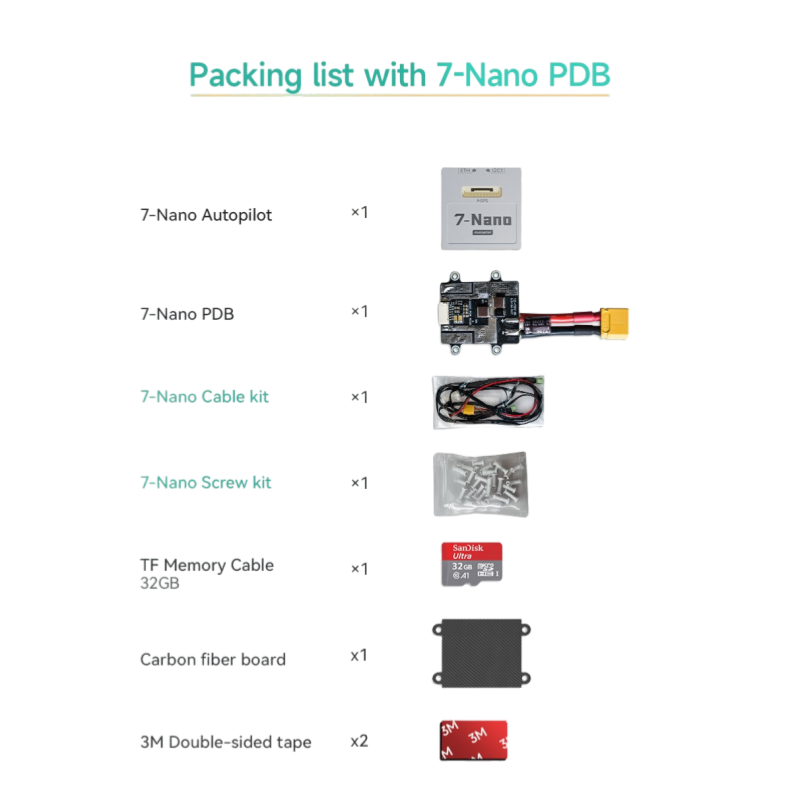 CUAV New FPV Drone Small Size Cube 7 Nano Autopilot - Unmanned RC