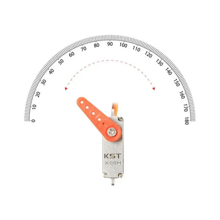 KST X08H Plus V6.0 Horizontal Lug Micro Servo 5.3Kgf.cm 0.09sec 9.5g 8mm for RC Gliders - Unmanned RC