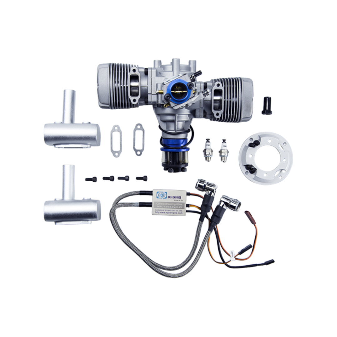 NGH GTT70 Horizontally-opposed twin-Cylinder 2- Stroke RC Gasoline Engine - Unmanned RC