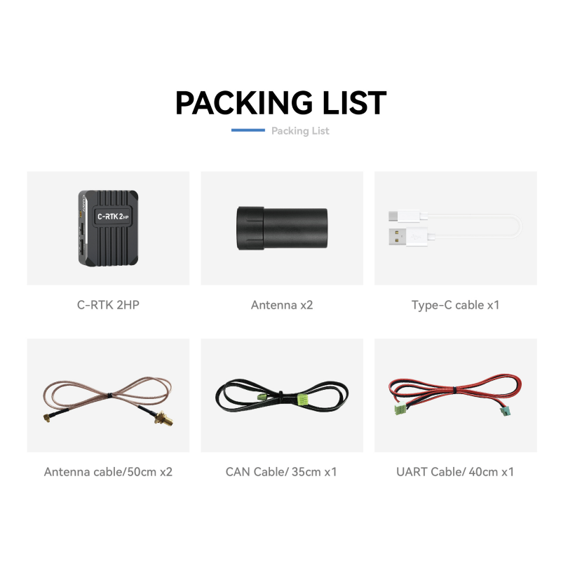 CUAV New C-RTK 2HP Dual Antenna Centimeter Position GNSS Heading Module - Unmanned RC