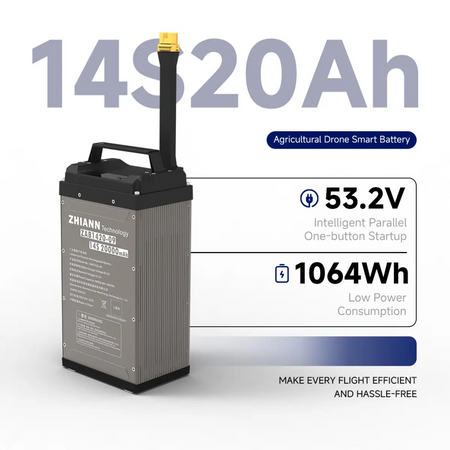 14S20Ah 53.2V 90A Zhi Ann Smart Lithium Battery - Unmanned RC