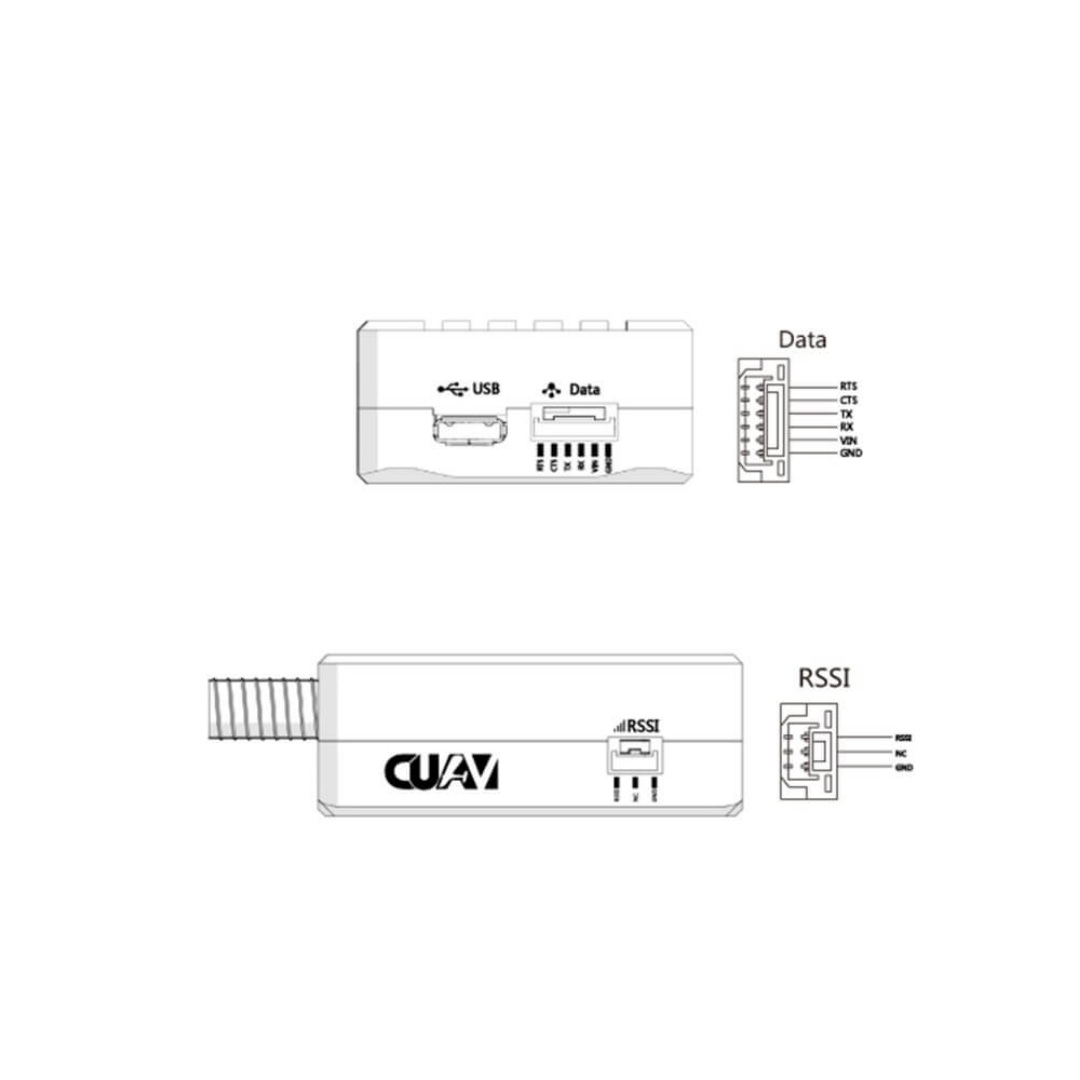 CUAV XBEE PRO Radio Telemetry | High-power High-speed High-reception Sensitivity Data Transmission Module - Unmanned RC