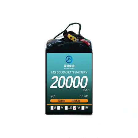 MG UAV Solid-State Battery:6S/12S/14S 20000mAh  7C for Heavy-Load & Long-Endurance UAVs - Unmanned RC