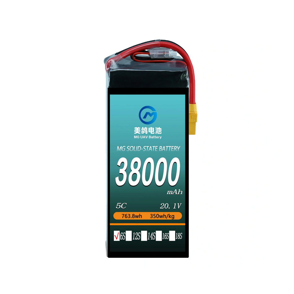 MG UAV Solid-State Battery:6S/12S/14S/18S 38000mAh  5C for Heavy-Load & Long-Endurance UAVs - Unmanned RC