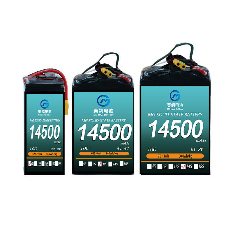 MG UAV Solid-State Battery:6S/12S/14S 14500mAh  10C for Heavy-Load & Long-Endurance UAVs - Unmanned RC