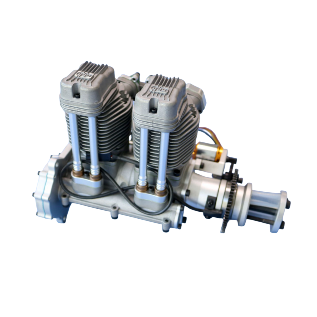 NGH GF60i2-E Linear double cylinder 4-stroke gasoline engine with electric starter - Unmanned RC