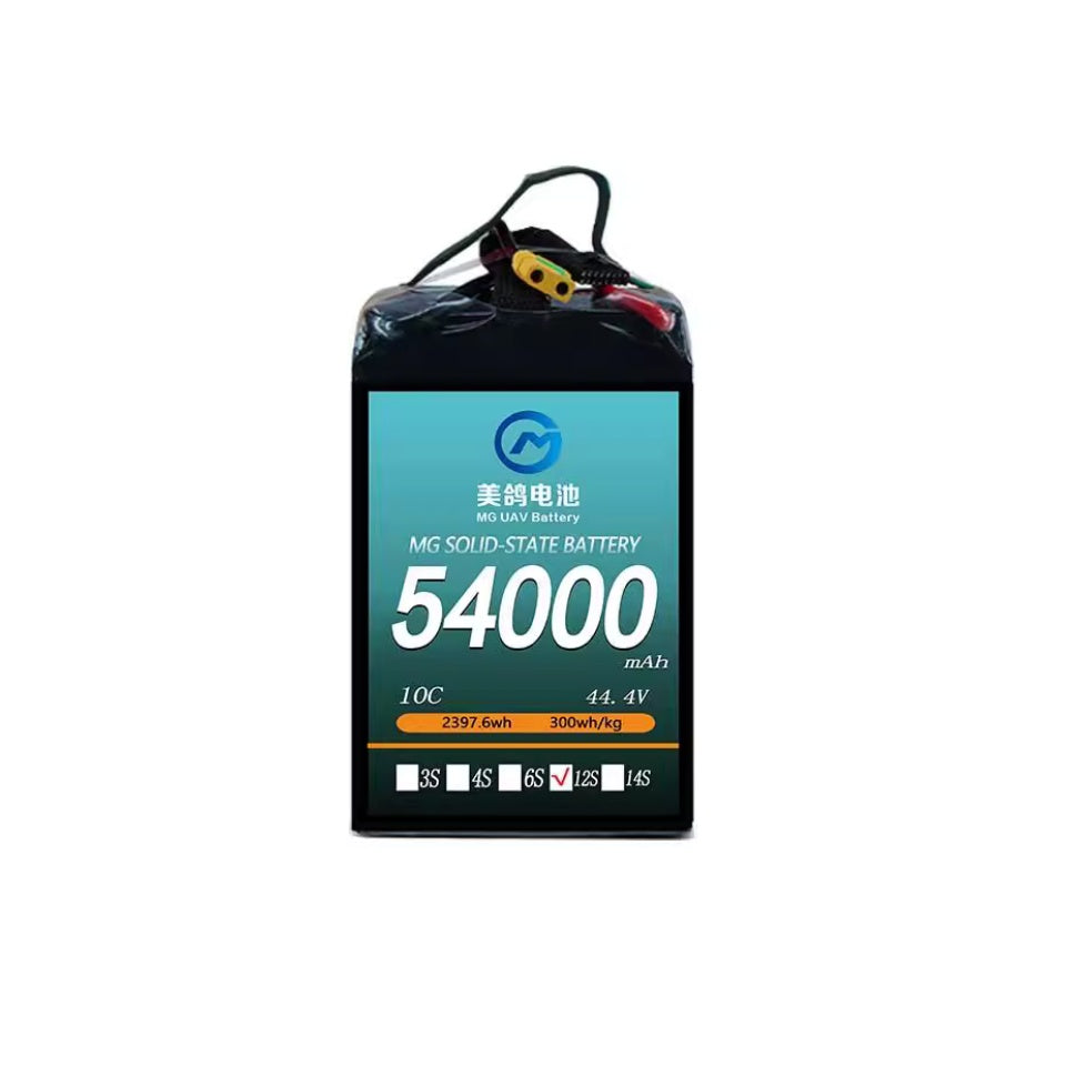 MG UAV Solid-State Battery:6S/12S/14S/18S/24S 54000mAh  10C for uav drone airplane rc - Unmanned RC