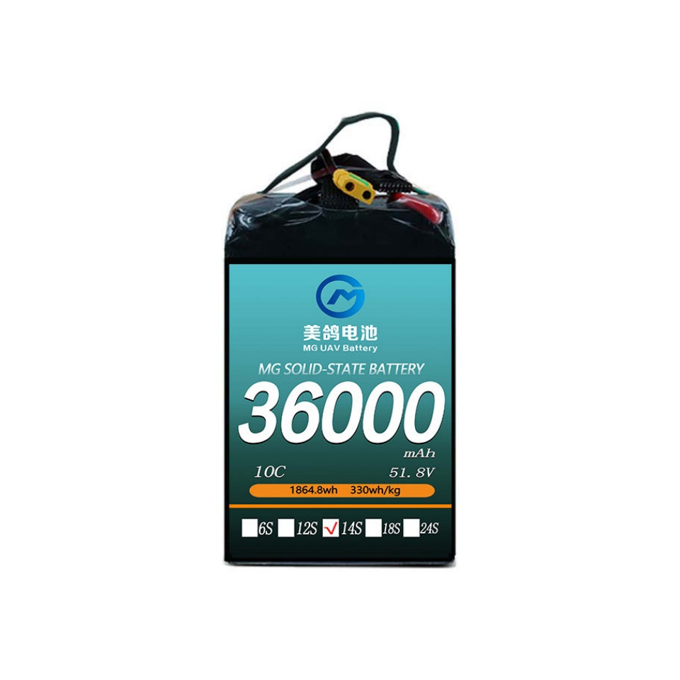 MG UAV Solid-State Battery:6S/12S/14S/18S 36000mAh  10C for  uav drone airplane rc - Unmanned RC