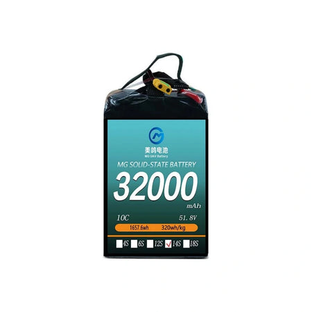 MG UAV Solid-State Battery:6S/12S/14S/18S 32000mAh  10C for  uav drone airplane rc - Unmanned RC