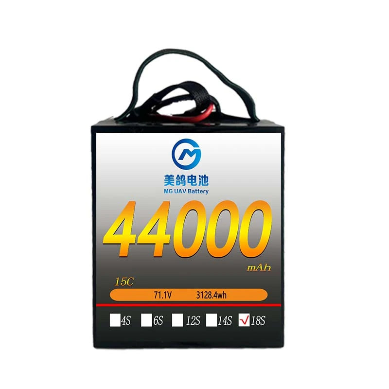 MG High Energy Density Battery:6S/12S/18S 44000mAh 15C Lithium Polymer Battery for Drone Aircraft Remote Control Battery - Unmanned RC