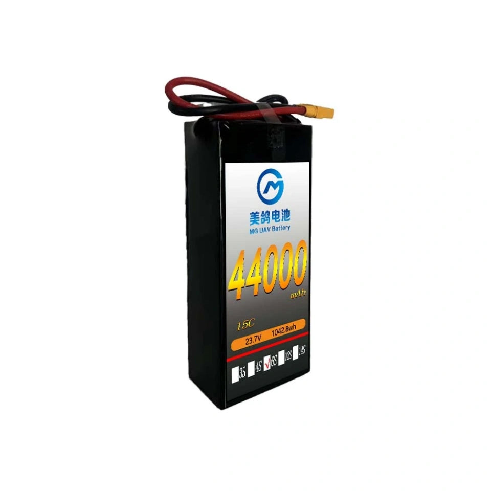 MG High Energy Density Battery:6S/12S/18S 44000mAh 15C Lithium Polymer Battery for Drone Aircraft Remote Control Battery - Unmanned RC