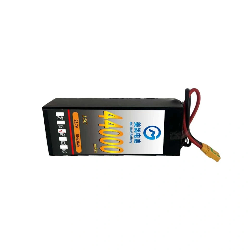 MG High Energy Density Battery:6S/12S/18S 44000mAh 15C Lithium Polymer Battery for Drone Aircraft Remote Control Battery - Unmanned RC