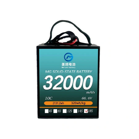 MG UAV Solid-State Battery:6S/12S/14S/18S 32000mAh  10C for  uav drone airplane rc - Unmanned RC