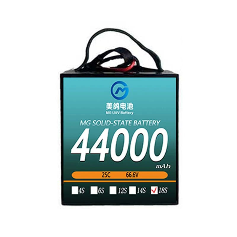 MG UAV Solid-State Battery:6S/12S/14S/18S 44000mAh  25C for Large agricultural spray drone - Unmanned RC