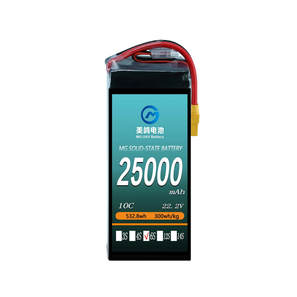 MG UAV Solid-State Battery:6S/12S/14S 25000mAh  10C for  uav drone airplane rc - Unmanned RC