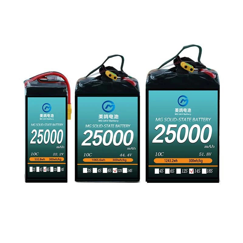 MG UAV Solid-State Battery:6S/12S/14S 25000mAh  10C for  uav drone airplane rc - Unmanned RC