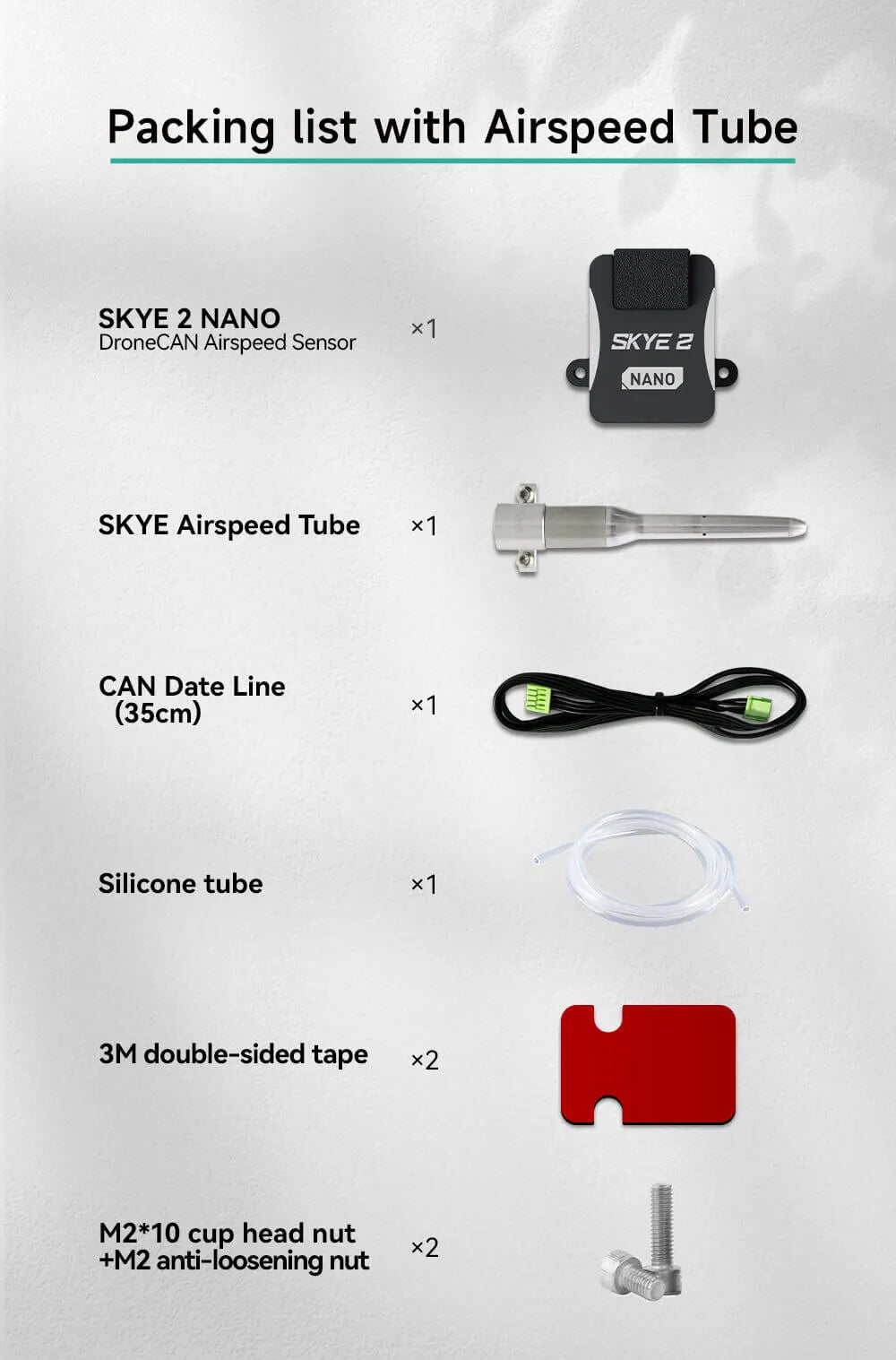 CUAV New SKYE 2 Nano DroneCAN DLVR High Accuracy And Linearity Airspeed Sensor - Unmanned RC