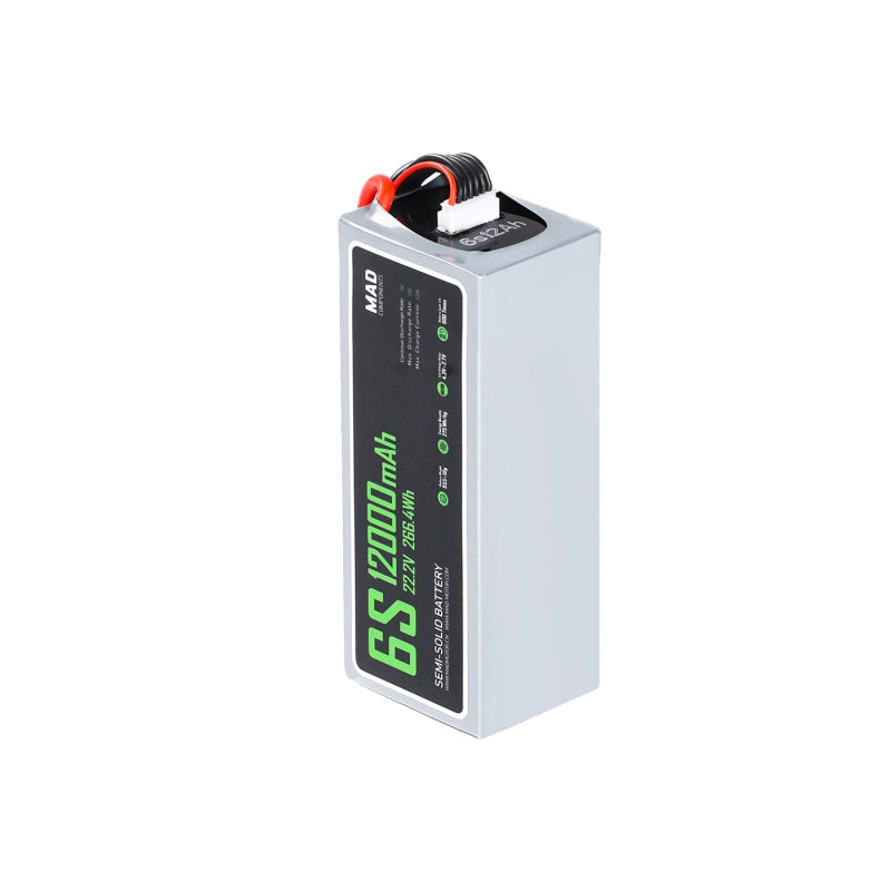 MAD 6S 12Ah Solid State Lithium-ion Battery - Unmanned RC