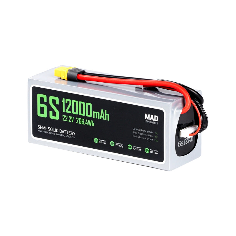 MAD 6S 12Ah Solid State Lithium-ion Battery - Unmanned RC