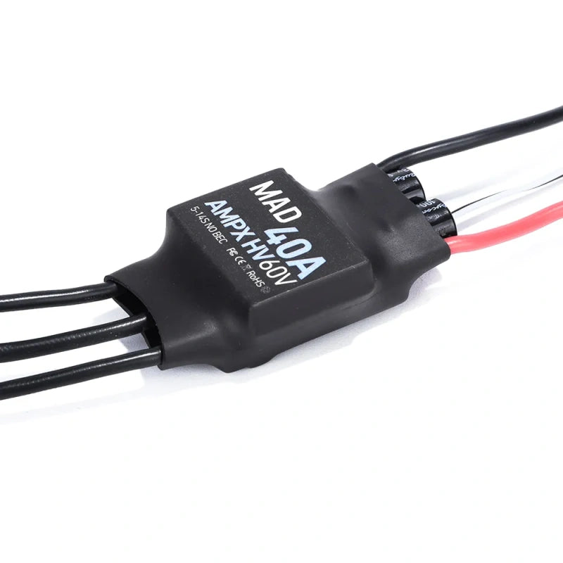 AMPX 40A (5-14S) Drone ESC w/heat sink - Unmanned RC