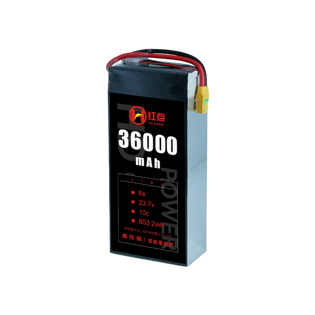 RED /Lithium-Polymer Battery/ 6S High energy density & HV 4.45V battery 22Ah~43Ah - Unmanned RC