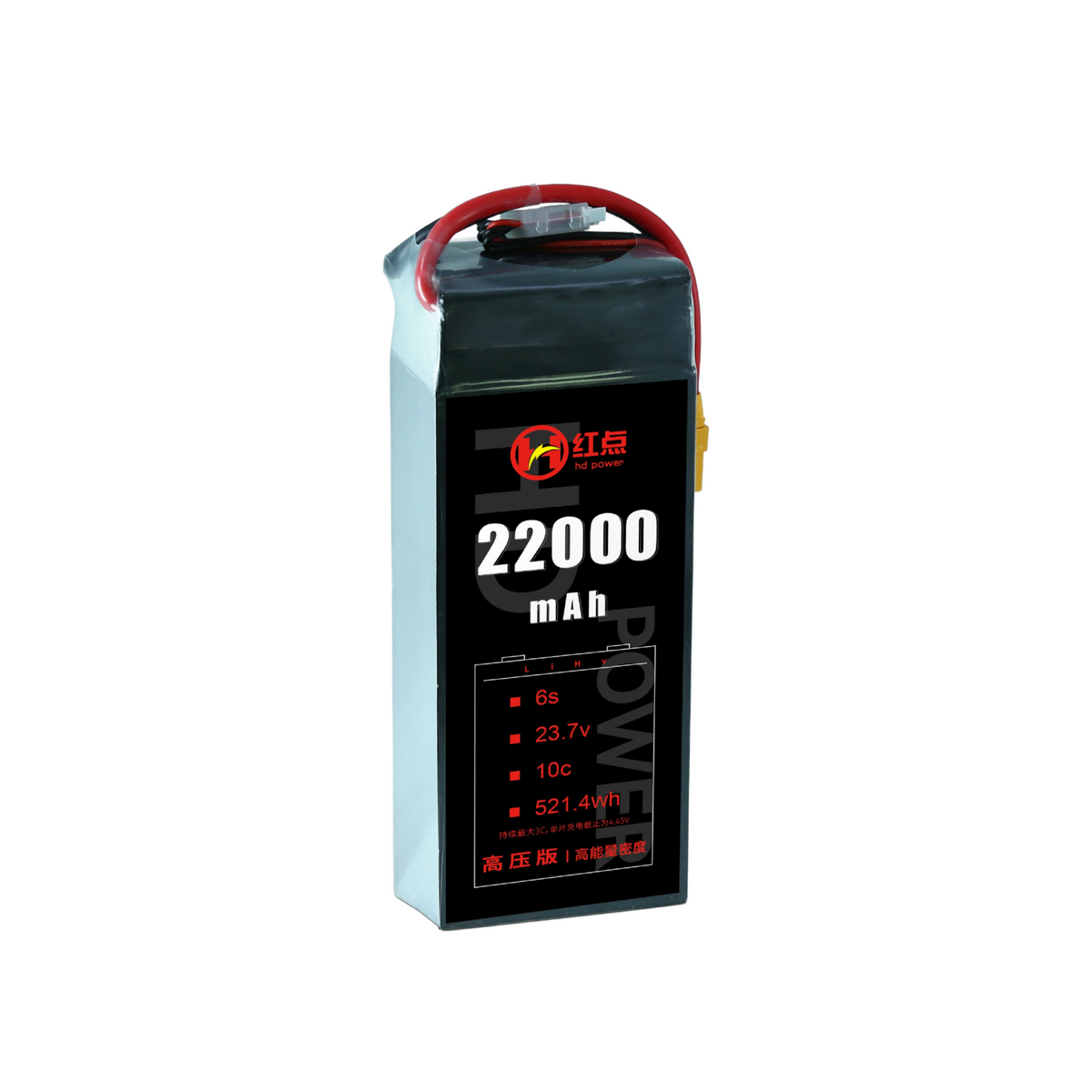 RED /Lithium-Polymer Battery/ 6S High energy density & HV 4.45V battery 22Ah~43Ah - Unmanned RC