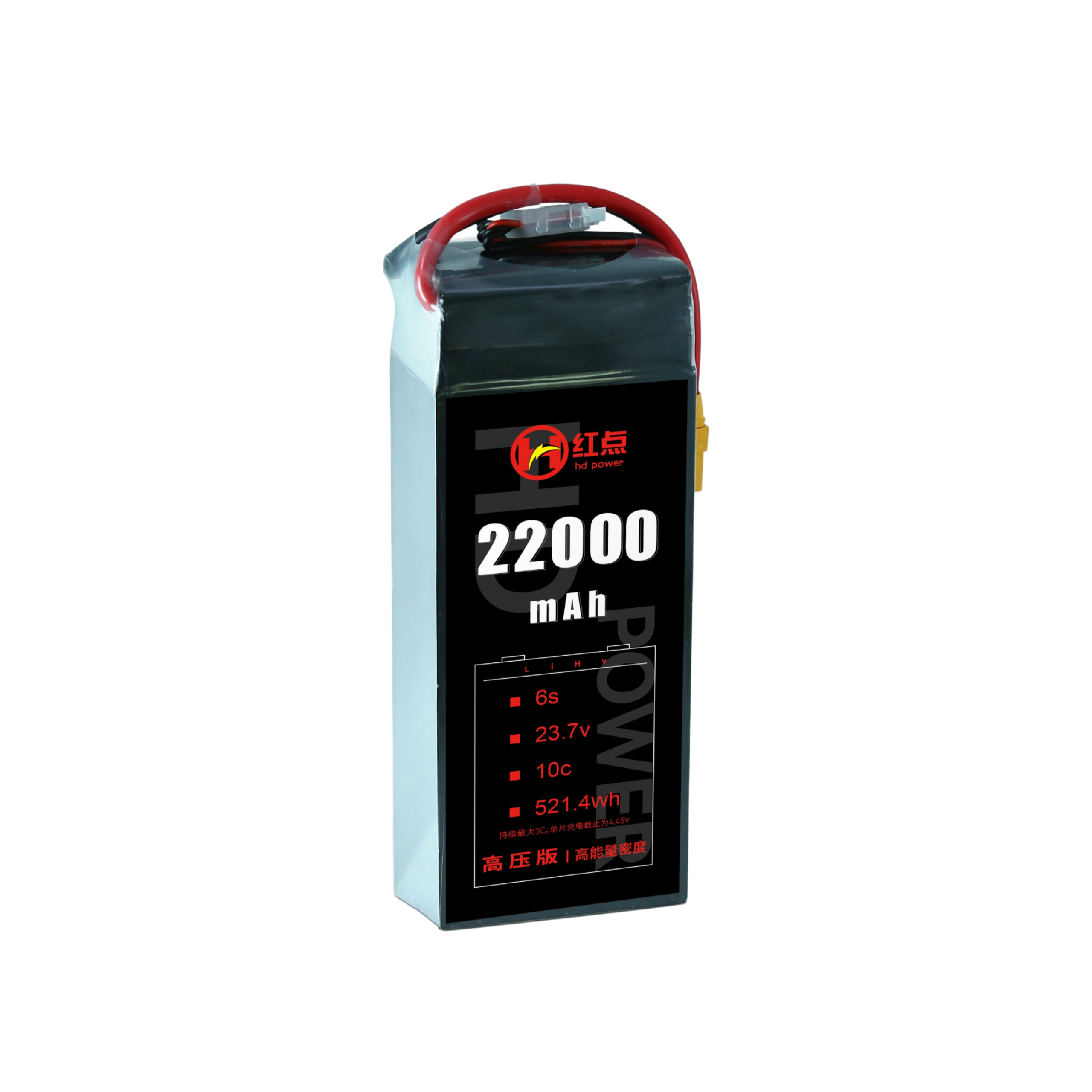 RED /Lithium-Polymer Battery/ 6S High energy density & HV 4.45V battery 22Ah~43Ah - Unmanned RC