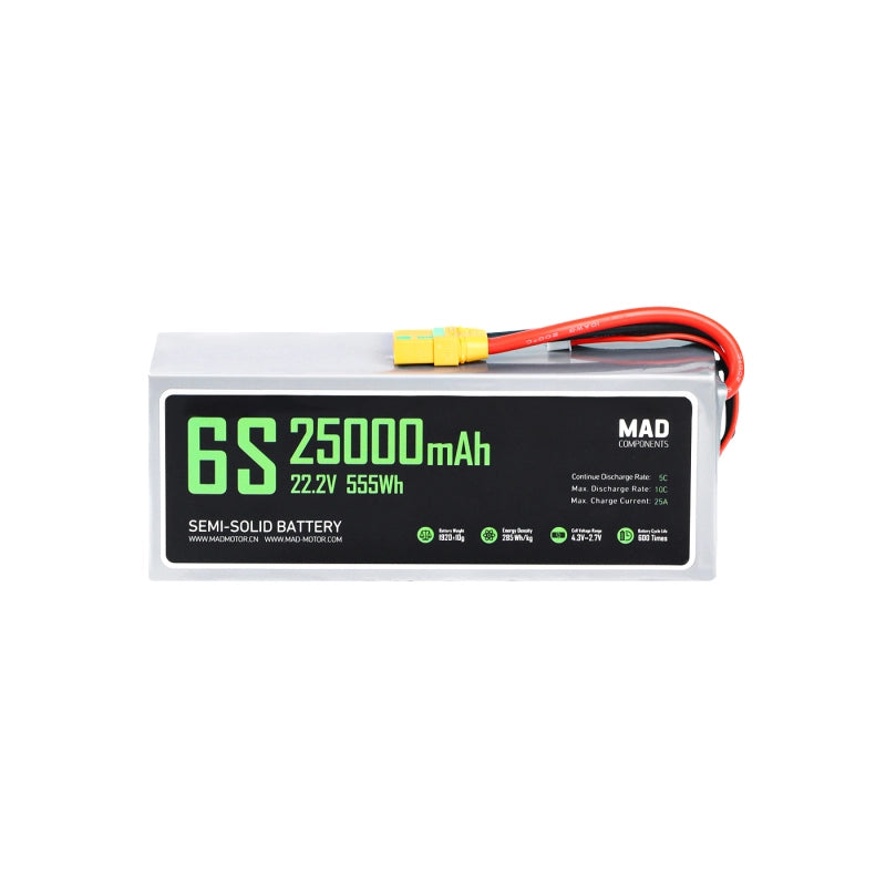 MAD 6S 25Ah Solid State Lithium-ion Battery - Unmanned RC