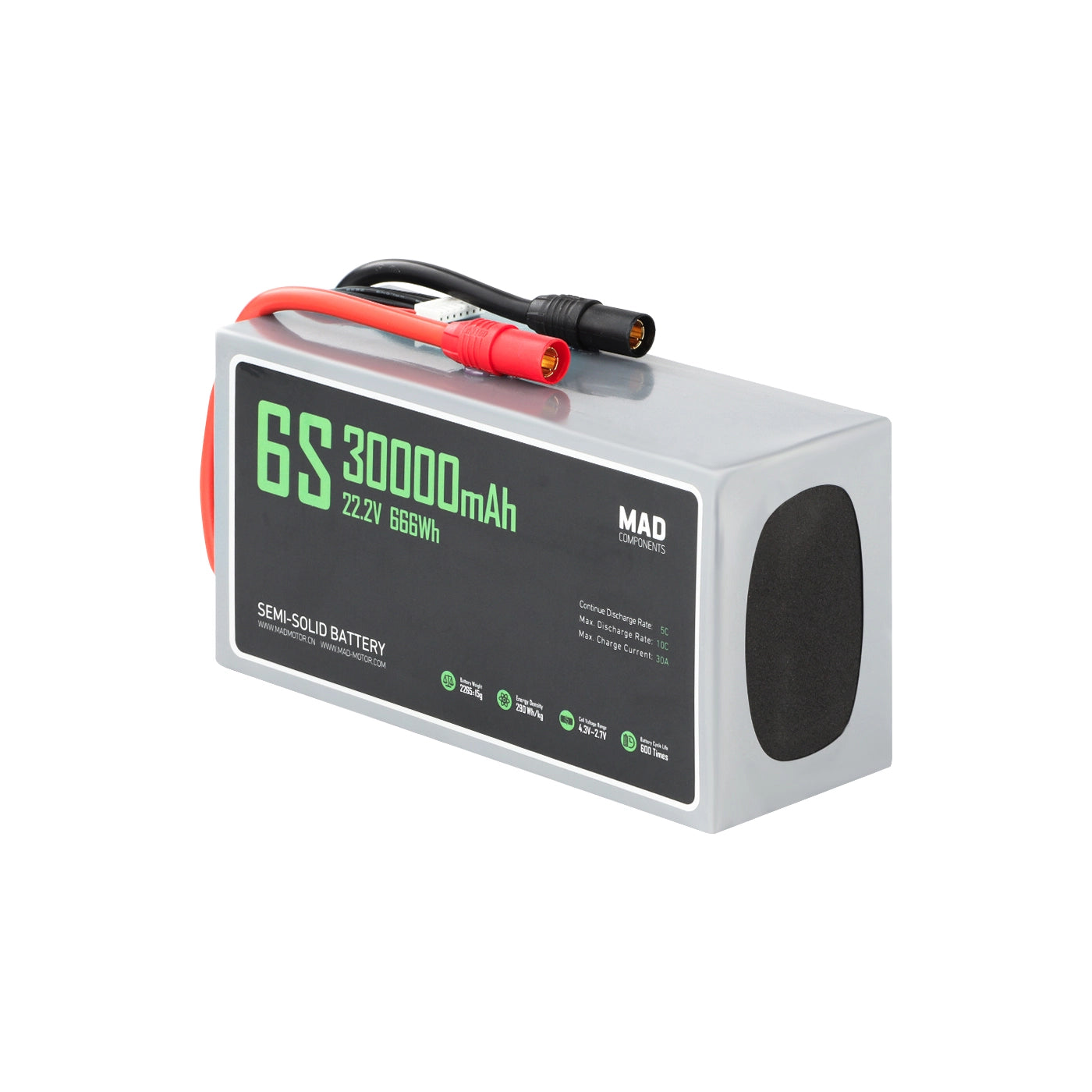 MAD 6S 30Ah Solid State Lithium-ion Battery - Unmanned RC