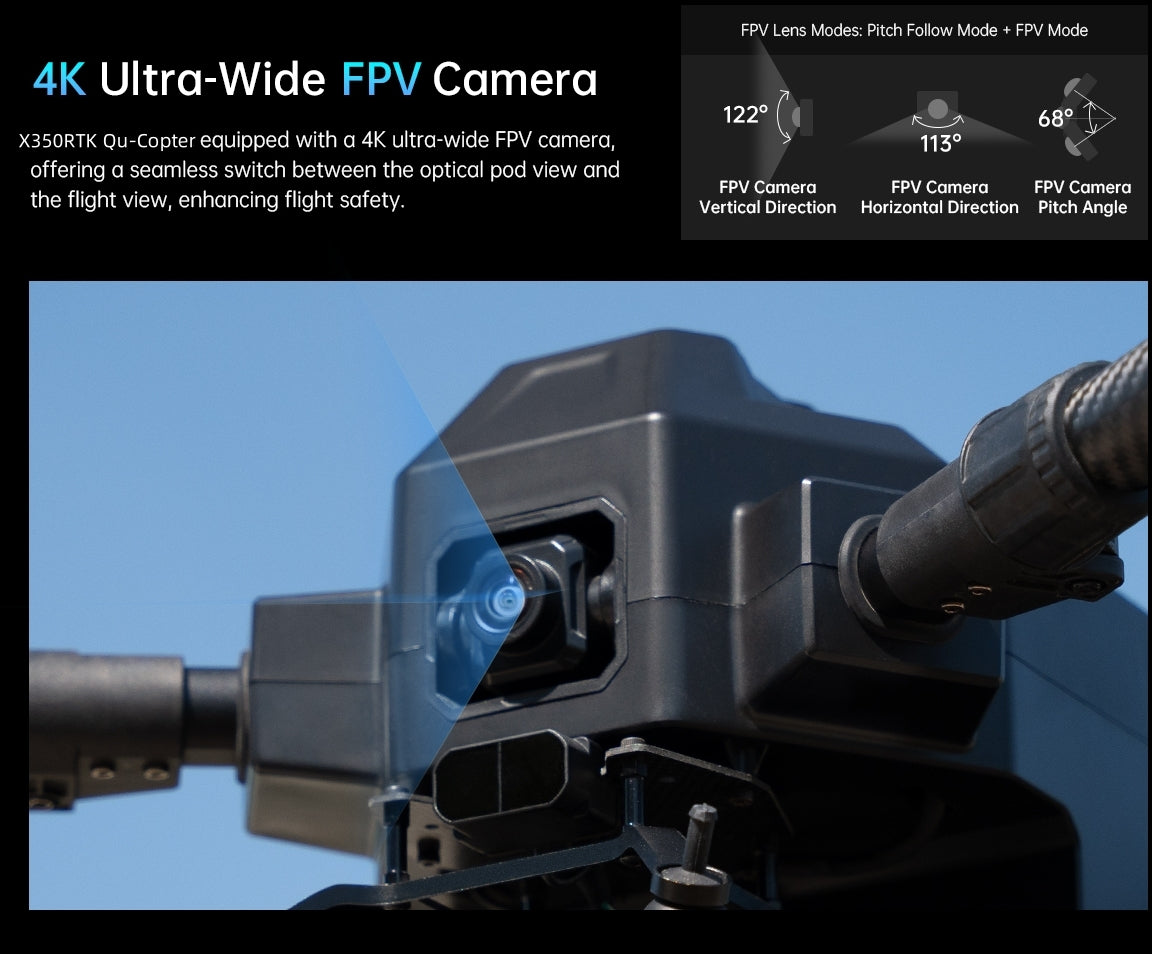 UnmannedRC X350RTK Qu-copter for Aeiral Mapping and Inspection - Unmanned RC