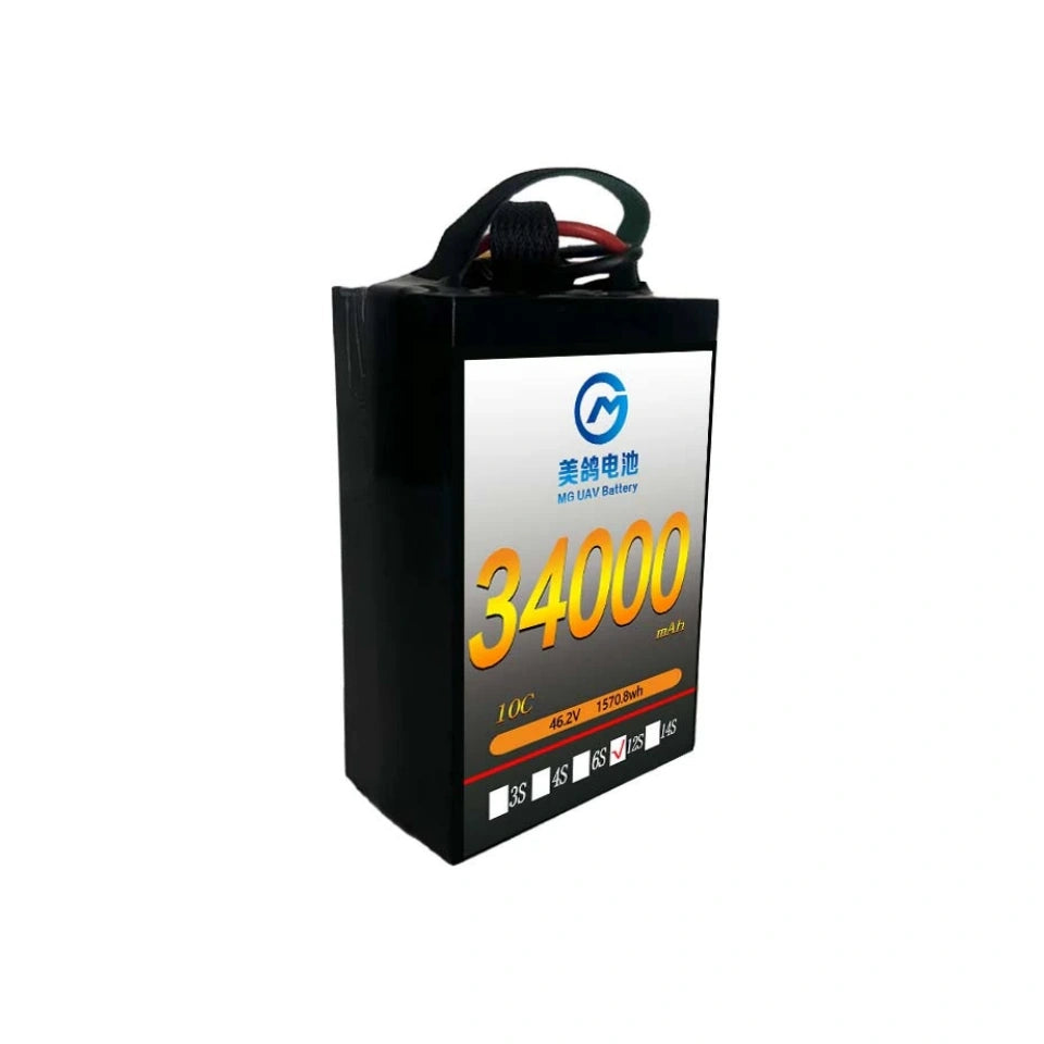 MG Solid state LIPO Battery:6S/12S/14S 34000mAh 10C high density drone battery for heavy-duty drones uav - Unmanned RC