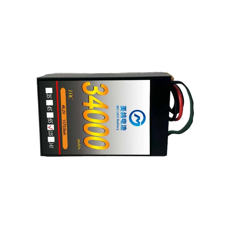 MG Solid state LIPO Battery:6S/12S/14S 34000mAh 10C high density drone battery for heavy-duty drones uav - Unmanned RC