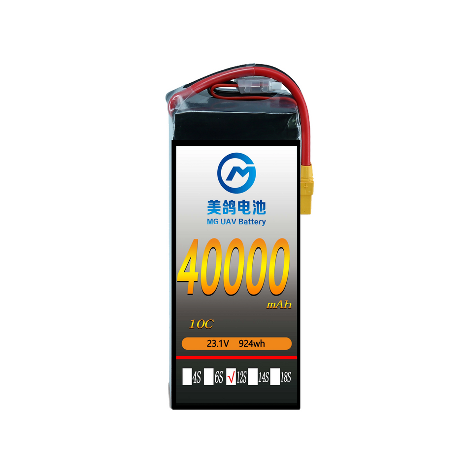 MG Solid state LIPO Battery:6S/12S/14S/18S 40000mAh 10C high density drone battery for heavy-duty drones uav - Unmanned RC