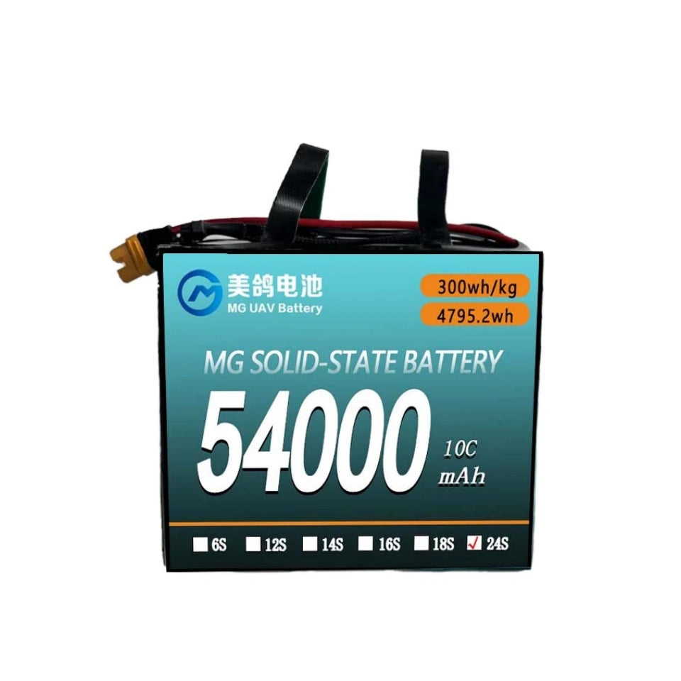 MG UAV Solid-State Battery:6S/12S/14S/18S/24S 54000mAh  10C for uav drone airplane rc - Unmanned RC