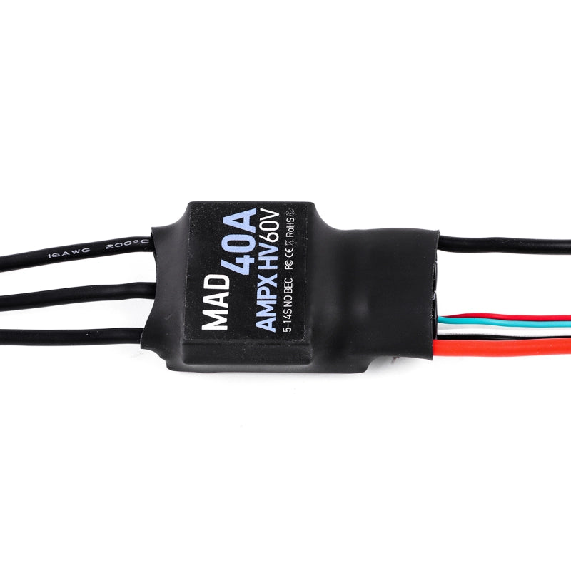 AMPX 40A (5-14S) Drone ESC w/heat sink - Unmanned RC