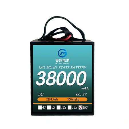 MG UAV Solid-State Battery:6S/12S/14S/18S 38000mAh  5C for Heavy-Load & Long-Endurance UAVs - Unmanned RC