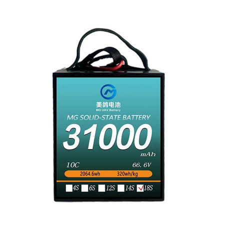 MG UAV Solid-State Battery:6S/12S/14S/18S/24S 31000mAh  10C for  uav drone airplane rc - Unmanned RC