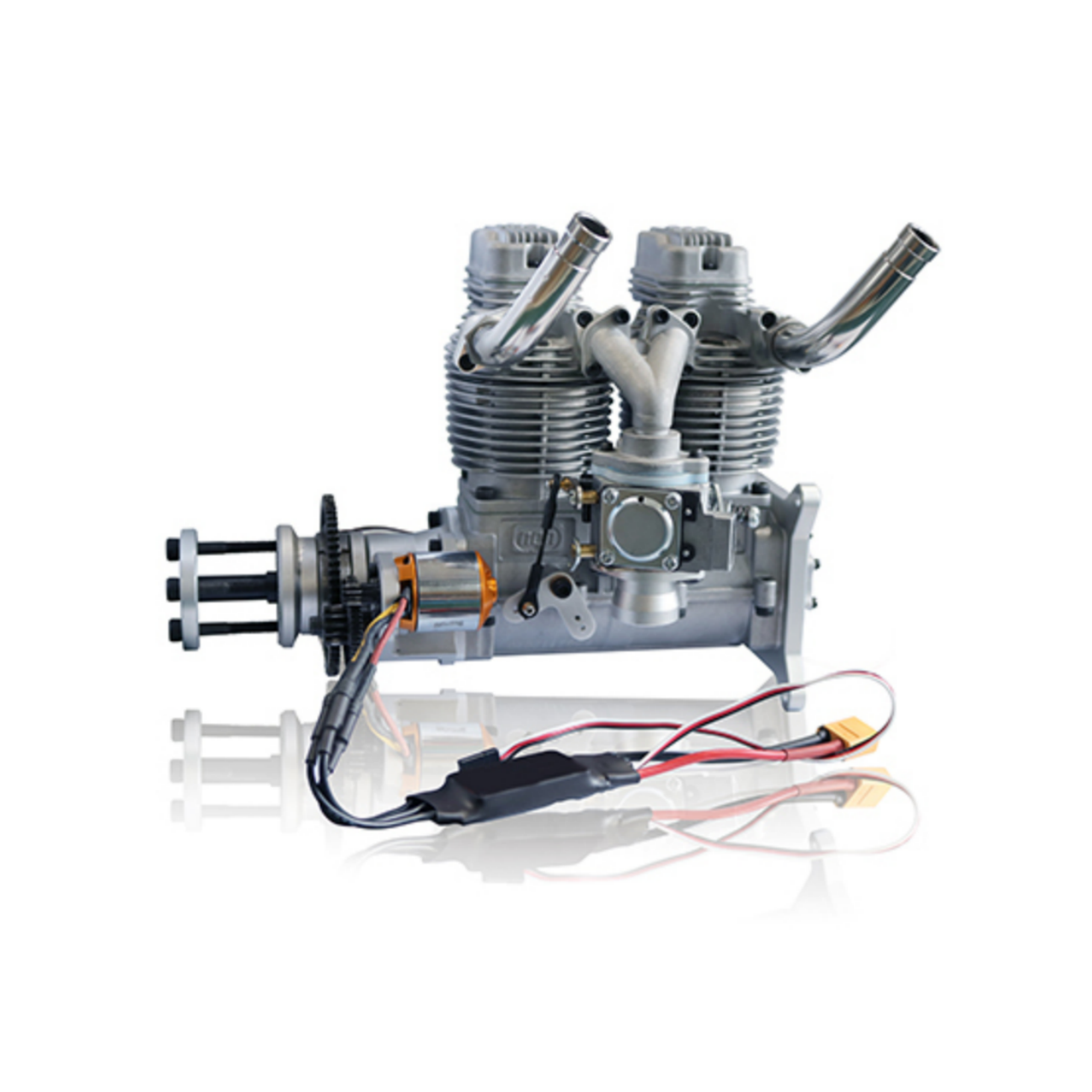 NGH GF60i2-E Linear double cylinder 4-stroke gasoline engine with electric starter - Unmanned RC
