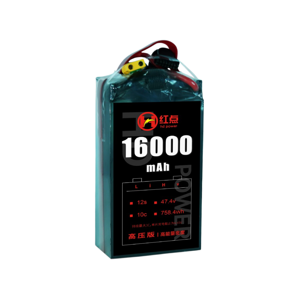 RED /Lithium-Polymer Battery/ 12S High energy density & HV 4.45V battery 4.9Ah~16Ah - Unmanned RC